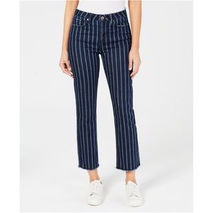 Blue and White Striped Indigo Rein Pants Size 7